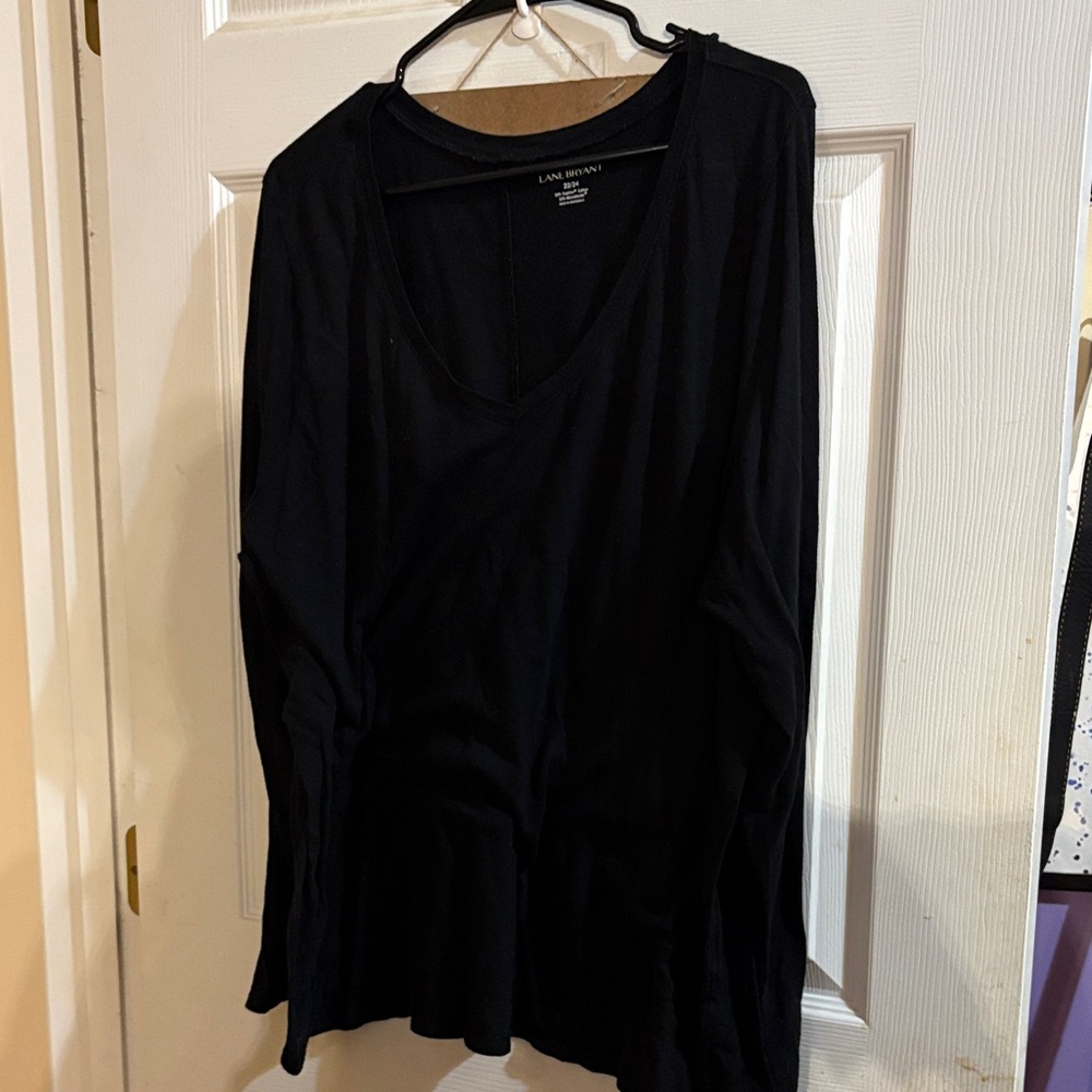Lane Bryant  Black Long Sleeve Top